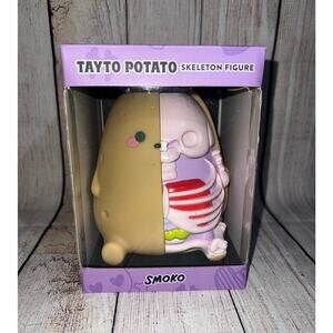 New RARE Smoko Tayto Potato Vinyl Skeleton Figurine Halloween Decor Hard to Find
